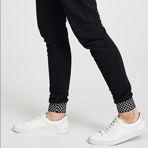 Terez Checkerboard Trim Joggers NWT sz L